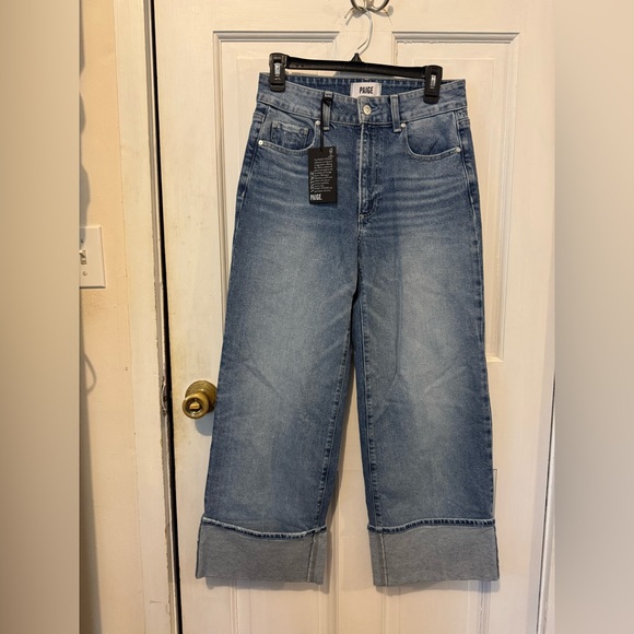PAIGE Sasha Ankle Wide Leg Jean size 27 new with tags. - Picture 2 of 7